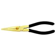 Brass Needle Nose Pliers 8" Length 2-3/8" Max Jaw Opening