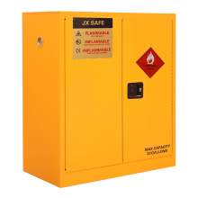 Flammable Cabinet Manual Close Double Door, 30 Gallon 44" x 43" x 18"