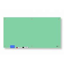 Magnetic Glass Dry Erase Board - 48"x72" - Light Green