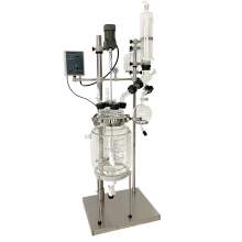20L Jacketed  Glass Reactor with Gear Motor(3:1)