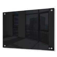Magnetic Glass Dry Erase Board - 48"x60" - Black