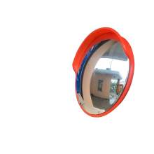 12'' Outdoor Convex Mirror Orange Safety and Unbreakable