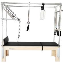 Pilates Reformer Wooden Maple Bed Gray