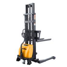 Semi-Electric  Straddle Stacker 98" Lift 2200lb with Adj. Forks