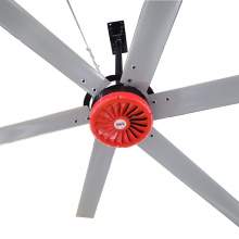 24 ft. HVLS Industrial Ceiling Fan, 2.4HP, 38 dBA, 6 Blades 460V/220V
