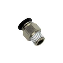 p2 PC-1/8-N01 1/8" Tube x 1/8" Male NPT Pneumatic Fitting Push-to-Connect Pack of 10