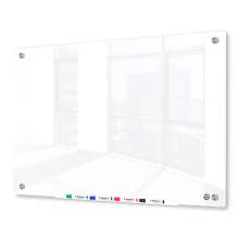 Magnetic Glass Board - 36"x48" - Pure White-Low Iron Glass