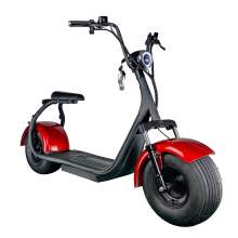 Fast Electric Fat Tire Scooter Moped 3000W Motor 60V 20Ah Removable Battery With Front Suspension Bluetooth Speaker Double Seat For Adult,RED Color