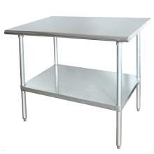 Work Table 430 Stainless Steel 48"X24"X34.5" 600 Lb Load Capacity NSF