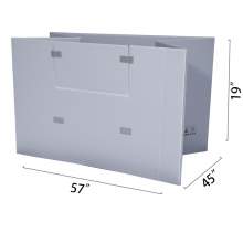 57" x 45" x 19" Plastic Pallet Pack Container Board