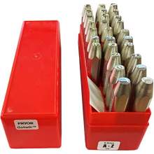 GOLIATH A-Z Heavy Duty Sharp Faced Punches, 27 Piece, 1/4" Character Size, 6.0 mm