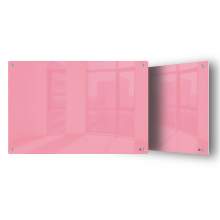 Magnetic Glass Dry Erase Marker Board -24" x 36" -Pink