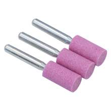 Aluminum Oxide  Abrasive Wheel W187 (D)1/2 (T)1 Cylinder End Pink 3 Pcs/Set Made In Taiwan