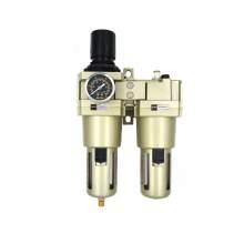 Pneumatic 1" NPT  Air Filter Regulator Lubricator combo - Air Compressor Water Separator 40 Micron 0-150 psi
