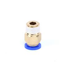 10 Pcs Brass Push To Connect Tube Fitting 3/8'' NPT x 1/4" Tube OD