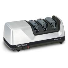 Chef's Choice Model 120 3-Stage Professional Electric Knife Sharpener, Brushed Metal