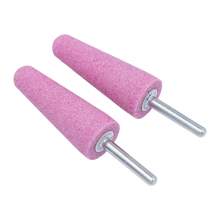 1" (D) x 2-3/4"  (T), A3, Vitrified Aluminum Oxide Mounted Points, Abrasive, Tree End, 2 Pcs, Made In Taiwan