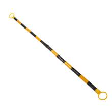 Retractable Traffic Cone Bar Yellow and Black 4' to 7'