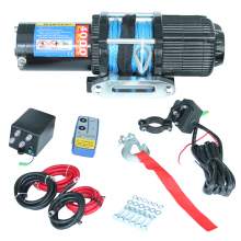 4000lb. Offroad Winch Synthetic Rope Electric Remote Control 12v 1.7HP