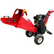 6.5HP Wood Chipper Shredder Mulcher Machine B&S Gasoline Engine ATV Towed Manual Starting
