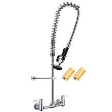 Wall Mount Pre-Rinse Faucet With 8" centers Low Lead Brass Base