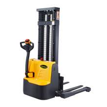 118" High Fully Powered-Electric Straddle Stacker with 2640lbs Cap.