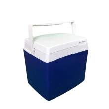 28 Quart Cooler Ice Chest Cooler with White Bail Handle Blue