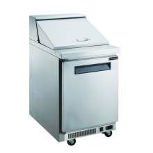 6.5 cu. ft. 1-Door Commercial Food Prep Table Refrigerator in Stainless Steel