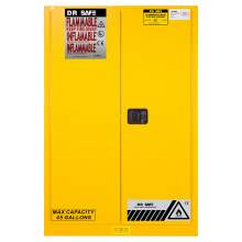 Flammable Cabinet 45 Gallon 65" x 43" x 18"  Manual Door-1
