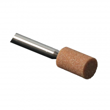 1/2" (D) x 3/4" (T), W186, Cylinder End, Vitrified Aluminum Oxide Mounted Points, Abrasive, 6 Pcs, Made In Taiwan