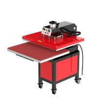 32" x 40" Pneumatic Heat Press Machine Pull Out Worktable Large Format  Sublimation Transfer, 220V ,1 Phase,7000W