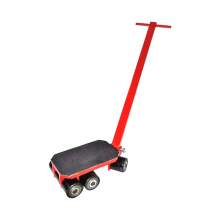 Steerable Machinery Mover with Handle 12Ton, 26400Lb. Capacity