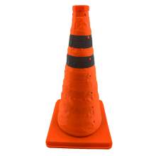 18" Retractable Collapsible Traffic Safety Cone for Outdoor Warning
