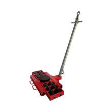 18 Ton, 39600Lb. Machinery Mover Roller Dolly Swivel Plate Steer Handl