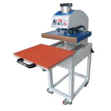 23.6 x 23.6 In Pneumatic Heat Press Machine With Stand Single Station