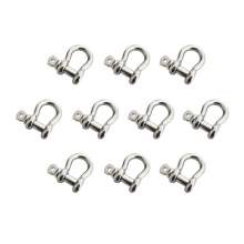 10pcs Anchor Shackle 304 Stainless Steel 7/16” Body Size 1/2" Pin Dia