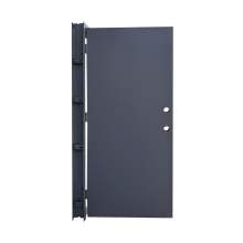 36 in. x 84 in. Fire-Rated Gray Right-Hand 120 min Flush Steel Prehung Commercial Door with Welded Frame