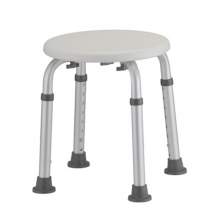 Round Shower Stool Bath Bench With Adjustable Height And Antislip Seat