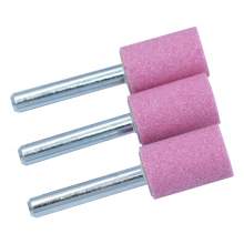 Aluminum Oxide Abrasive Wheel Mounted Wheel  W196 (D)5/8 (T)1 Cylinder End Pink 3 Pcs/Set Made In Taiwan