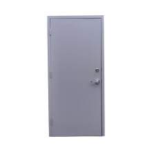 36 in. x 80 in. Fire-Rated Gray Right-Hand Flush Steel Prehung Commercial Door with Welded Frame