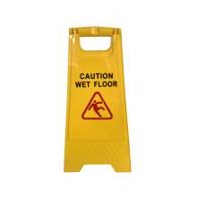 Caution Board Yellow A-Frame Wet Floor Sign 24" x 12"