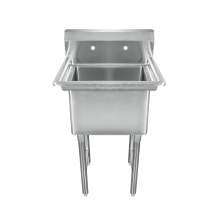 23 1/2" 18-Ga All Stainless Steel One Compartment Sink18"x18"x12" Bowl