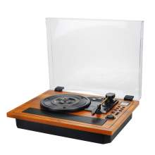 Turntable Vinyl Record Player Support Wireless in&Out Record Player