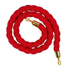 Heavy-Duty Red Twisted Ropes for Stanchion Posts Golden Hook 5‘
