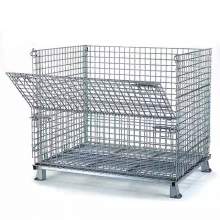 4000 Lb Capacity Foldable Wire Container 48 x 40 x 30 1/2" No Caster
