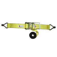Ratchet Tie Down Strap With Double J Hook 4" x 27' wll 5400LBS