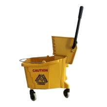 38 Qt.Yellow Mop Bucket And  Side Press Wringer