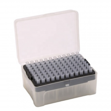 10ul long 96pcs per box DNA/RNA Free Racks With Filter Tips  for Single Pipette