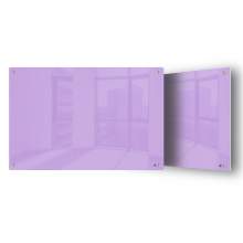 Magnetic Glass Dry Erase Marker Board -24" x 36" -Purple