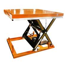 Powered Stationary Scissor Lift Table 48 X 48" Table Size, 2200 lbs Capacity, Height Max 40", Electric Hydraulic Scissor Lift Table, 110V/60Hz